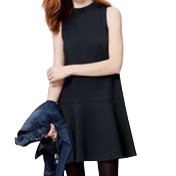 LOFT Mock Neck Drop Waist Dress Sz Small - Picture 1 of 6